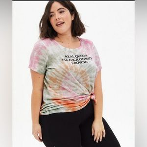 Torrid Real Queens Tie Dye Classic Fit T-shirt Size 1